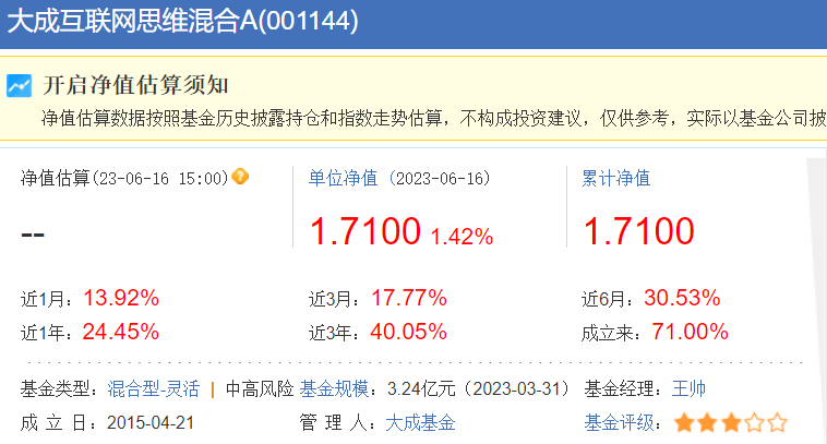 大成基金业绩低迷_银河竞争优势成长股票型基金519668_大成基金清盘