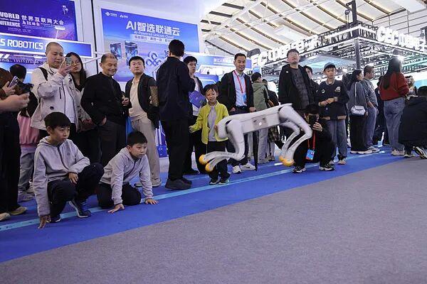 11月8日,浙江乌镇,2025年世界互联网大会“互联网之光”博览会迎来首日观众。图源:视觉中国